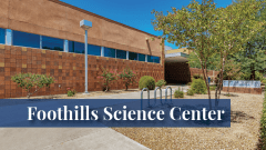 Exterior view of the Foothills Science Center building at the Midwestern University Glendale, AZ campus.