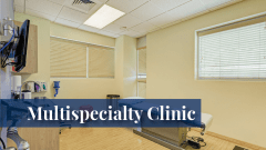 Exam room at the Midwestern University Multispecialty Clinic in Glendale, AZ.