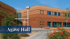 Exterior view of Agave Hall at the Midwestern University Glendale, AZ campus.