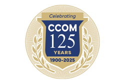 CCOM 125th anniversary logo