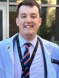 Jack Berens white coat profile photo.