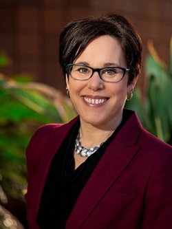 Woman posed for headshot