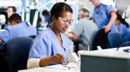 Student in Dental Simulation Lab