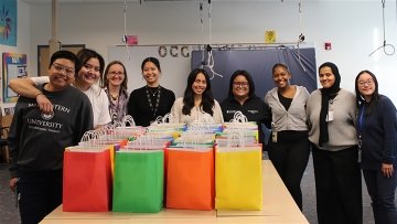 OT Group picture with packed snacks