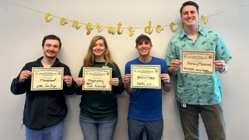 AZ Military Match students proudly display the certificates with their residency matches.