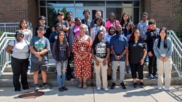 Group photo of CPASS Foundation visit to Midwestern University