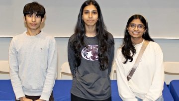 AZ Regional Brain Bee top 3 high school winners.