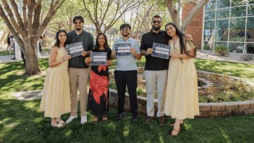 AZCOM Class of 2026 students show off their Match Day results on March 20, 2026.