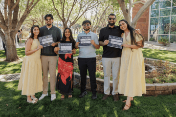 AZCOM Class of 2026 students show off their Match Day results on March 20, 2026