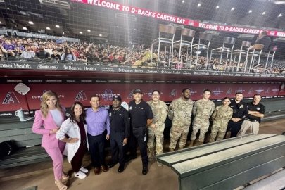 Alumni Caitlin Hall works as a PA with the AZ Diamondbacks.