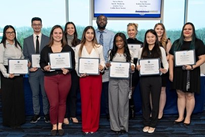 First-generation IL students induction into honor society