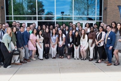 Student group gathered for Kenneth A. Suarez Research Day