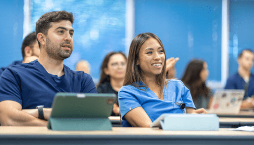 Midwestern University students in Biomedical Anatomy lecture.