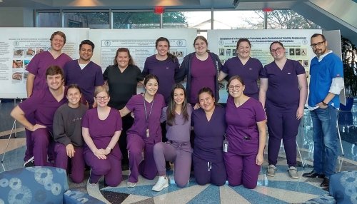 College of Veterinary Medicine (CVM) student presenters at the Advanced Veterinary Anatomy Dissection event