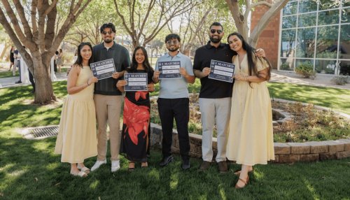 AZCOM Class of 2026 students show off their Match Day results on March 20, 2026.