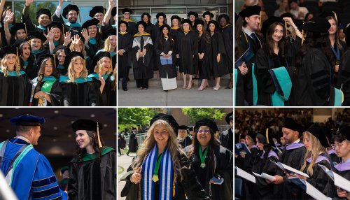 photo collage of graduation