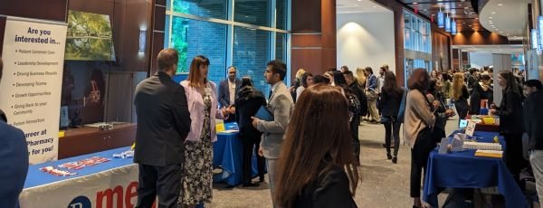 Pharmacy students attend the Career Expo.