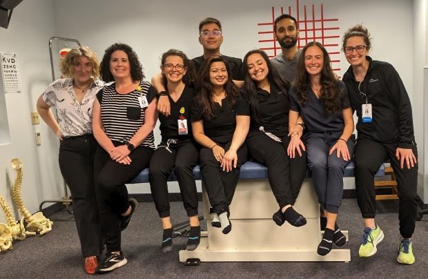 The attendees from Advocate Illinois Masonic Medical Center residents include Midwestern University alum Dr. Schueneman (CCOM ’03, second from right).