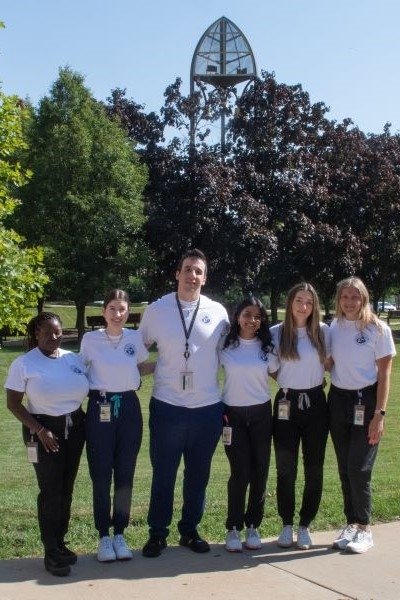 Student mentors in a group photo.