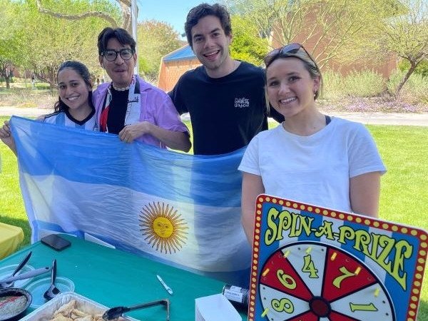AZ campus celebrates Around the World with games and food.