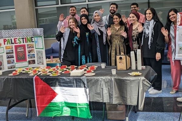 Palestine table at MWU Cultural Fair.