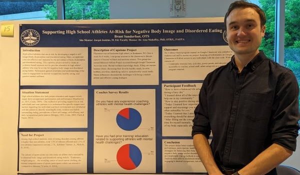 Brant Sanderfoot presents his capstone project.