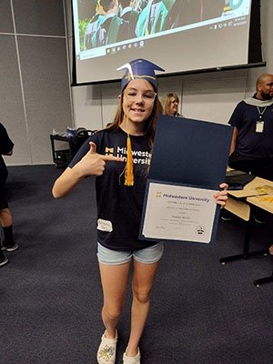 Kids Day mock graduation.