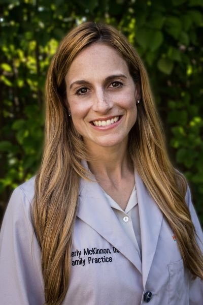 Profile photo of Dr. McKinnon in a white coat.