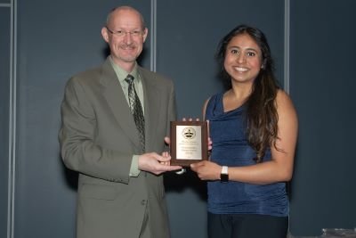 Elisa Paul (CCOM ’27) receives an Outstanding Poster Presentation