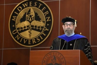 Dr. Romano delivers his farewell commencement remarks