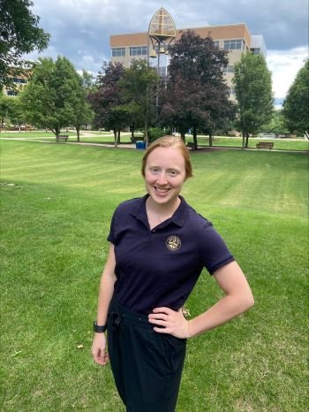 Ellie on MWU campus